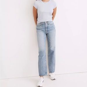 Madewell Perfect Vintage Straight Jean in Seyland Wash